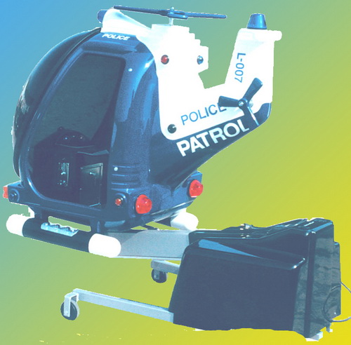 Детская гидравлическая качалка Вертолет Полиция